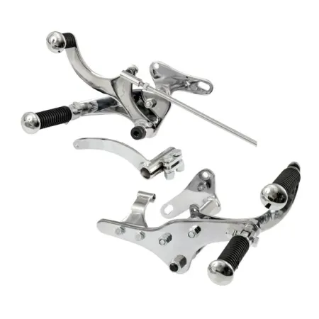 Doss Mechanical Right Side Brake Forward Control Kit In Chrome For 1975-1978 XL Motorcycles (01-139)