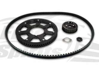 Free Spirits Belt Drive Conversion Kit In Black For Triumph Street Twin/Cup/Scrambler & Bonneville T100 2018 Up (307593K)