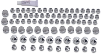 Kuryakyn Kool Kaps Bolt Covers Kit In Chrome Finish For Evolution And Twin Cam Engines (2450)