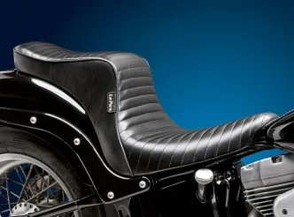 Le Pera Cherokee Pleated Full Length Foam Seat For Harley Davidson 2006-2017 Softail 200mm Tire Models (LK-020PT)