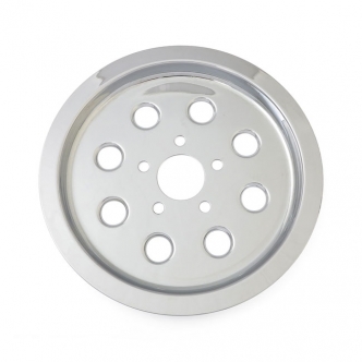 DOSS Pulley Cover In Chrome Finish for 82 to 99 Big Twin with 70 tooth pulley (ARM032109)