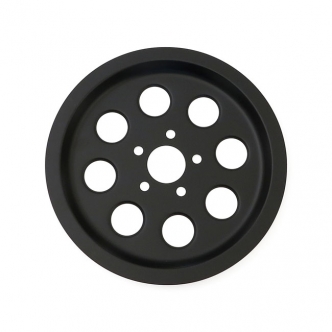 DOSS Pulley Cover In Black Finish for 82 to 99 Big Twin with 70 tooth pulley (ARM948215)