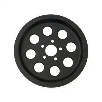 DOSS Pulley Cover In Black Finish For Harley Davidson 1982-1999 Big Twin Models with 70 tooth pulley (ARM948215)