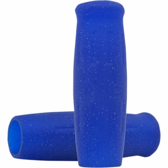 Lowbrow Customs Classic Grips In Metalflake Blue For 1 Inch Handlebars (004102)