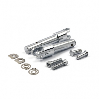 Doss Footpeg Conversion Adapter Bracket Kit in Chrome Finish For 2010-2020 Sportster XL1200X/C/V Models (ARM105505)