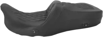 Saddlemen Heated Road Sofa LS Seat For Harley Davidson 2008-2023  Touring Motorcycles (808-07B-182HCT)