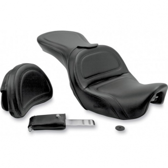 Saddlemen Explorer Seat With Backrest For Harley Davidson 2006-2017 FXD, 2010-2017 FXDWG & 2012-2016 FLD Dyna Motorcycles (806-04-0301)