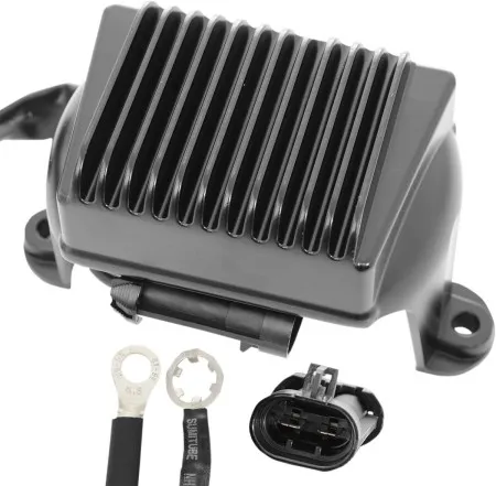 Drag Specialties Solid-State Regulator in Black For Harley Davidson 2002-2003 Touring Motorcycles (2112-0790)