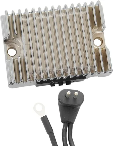 Drag Specialties Solid-State Regulator in Chrome For Harley Davidson 1984-1988 Evolution Big Twins Motorcycles (2112-0778)