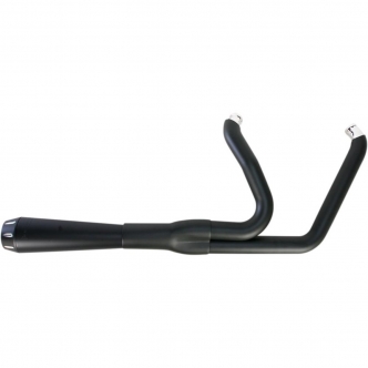 Bassani Road Rage 2-Into-1 Exhaust System in Black Finish For 2013-2017 Breakout FXSB/FXSE & 2008-2011 Rocker FXCW/C Models (1S32RB)