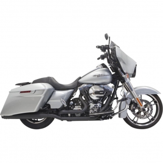 Bassani Exhaust System True Dual Down Under in Black Finish For 2009-2016 Touring Models (1F76RB)