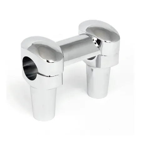 Doss 3 Inch Chrome Widow Risers for 1 1/4 Inch Bars (04-539C)