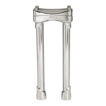 Biltwell Murdock Chrome 12 Inch Tall Risers for 1 Inch Handlebars (6403-105-12)