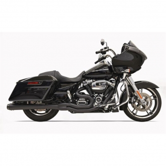 Bassani Exhaust System Road Rage B4 2-Into-1 in Black Finish For 2017-2023 Touring Models (1F51RB)