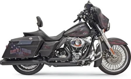 Bassani Exhaust True Dual Down Under Head Pipes in Black Finish For 2009-2016 Touring Models (11425A)