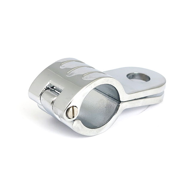 Highway Hawk Easy Clamp 25mm Chrome 1 Inch (68195) ARH Custom UK