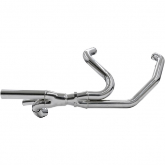 Bassani Exhaust Header Pipes 2-Into-2 Dual in Chrome Finish For 2009-2016 Touring Models (1F14A)
