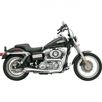 Bassani Exhaust Road Rage 2-Into-1 Short Upswept (not stepped, 1-3/4 only) in Chrome Finish For 2006-2017 Dyna (1D5250)