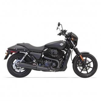 Bassani Muffler 4 Inch Straight Can Style Street Exhaust in Black Finish For 2015-2020 Street Models (1587RB)