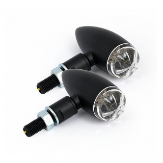 Micro Bullet Led Turn Signals in Black Finish (ARM910319)