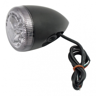 DYNAFIT 4*All Black Front Rear LED Turn Signal Light W/ 41mm Fork Fit For Sportster Dyna 