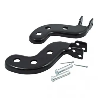 Footpeg Bracket Set Passenger Pegs in Black Finish For 1936-1964 Big Twin Models (27-1629)