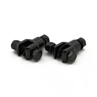 Passenger Footpeg Stud Assembly in Black Finish 3/8-24 Threaded (70162F)