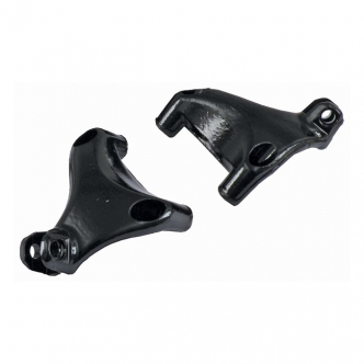 Doss Passenger Footpeg Mount Bracket Set in Black Finish For 2004-2013 Sportster XL Models (ARM149059)