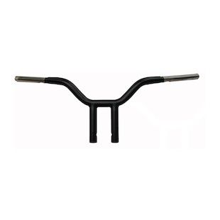 Wild 1 Psycho Street Fighter Bars With 30.5cm (12 Inch) Rise In Black Finish For 1982-2020 Harley Davidson Models (excl. 88-11 Springers) (WO557B)