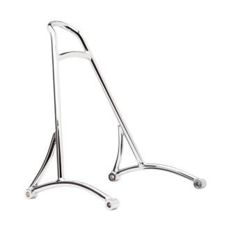 Burly Brand Sissy Bar Short in Chrome Finish For 2004-2020 XL Models (B13-1500C)