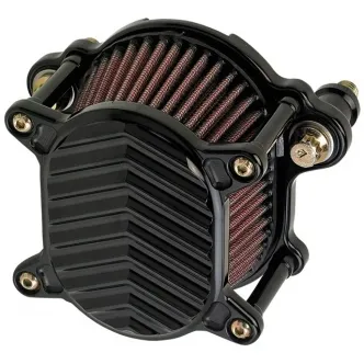 Joker Machine Omega Air Cleaner V Fin in Black Finish For 2007-2020 Sportster Models (10-246-1)