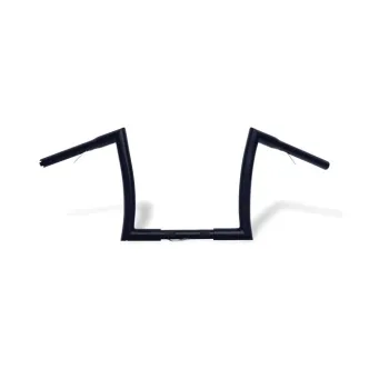 Highway Hawk 12 Inch Bad Ape Hanger In Black Finish For 1982-2024 Harley Davidson Including E-Throttle Models (55-552B)