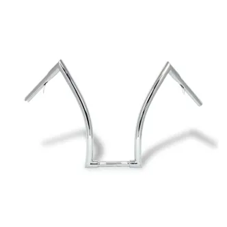 Highway Hawk Bad Ape Hanger 18 Inches Rise in Chrome Finish For 1982-2022 Harley Davidson Models (55-555)
