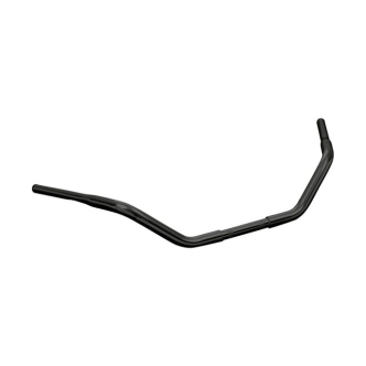 Highway Hawk Fat Custom Handlebars 1-1/4 Inch Diameter (1 Inch Clamp) in Black Finish (55-502B)