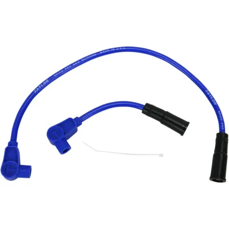 Taylor 8mm Custom-Coloured Spark Plug Wire Set In Blue for 2000-2017 Softail (Excluding 2008-2011 FXCW/C Rockers, 2011-2013 FXS Blackline, 2013-2016 FXSB Breakout), 1999-2017 Dyna Models (20631)