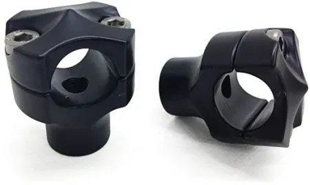 Kodlin Risers Spock For 1 Inch Handlebar in Black Anodized Finish For Harley Davidson Models (894334)