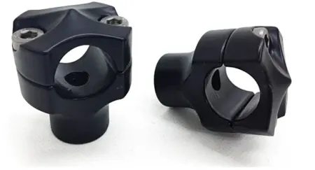 Kodlin Risers Spock For 1 1/4 Inch Handlebar in Black Anodized Finish For Harley Davidson Models (894335)