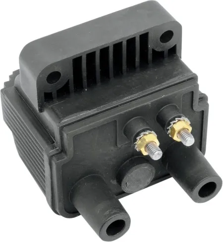 Drag Specialties 12V Mini Dual-Fire Ignition Coil - 3 OHM/Electronic Ignition/Dual-Fire (10-2043)