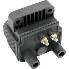 Drag Specialties 12V Mini Dual-Fire Ignition Coil - 3 OHM/Electronic Ignition/Dual-Fire (10-2043)