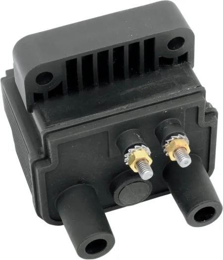 Drag Specialties 12V Mini Dual-Fire Ignition Coil - 5 OHM/Electronic Ignition/Dual-Fire (10-2041)