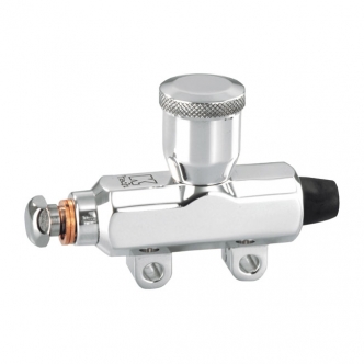 Kustom Tech Custom Hydraulic Rear Master Cylinder 14mm in Polished Billet Aluminium Finish For Multifit (40-083)