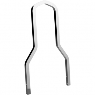 Drag Specialties Sissy Bar Tall Square 14 Inch Height & 8-3/4 Inch Width in Chrome Finish For 1997-2008 Touring & 1980-2017 Softail & 1980-2017 Dyna Models (50262601)