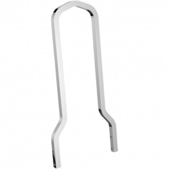 Drag Specialties Sissy Bar Tall Square 12.5 Inch Height & 7-1/2 Inch Bar Width in Chrome Finish For 2002-2005 Dyna, 2004-2017 Sporster Models (50262606)