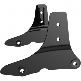 Drag Specialties Sissy Bar Side Plates 8-3/4 Inch Bar Width in Black Finish For 2012 FLS & 2011-2013 FXS Models (50263860)