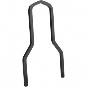 Drag Specialties Sissy Bar Short Square 8-3/4 Inch Bar Width in Gloss Black Finish For 2000-2017 Softail & 2006-2017 Dyna Models (Except 2010-2017 FXDWG, FXDF, FLD Models) (50262801)