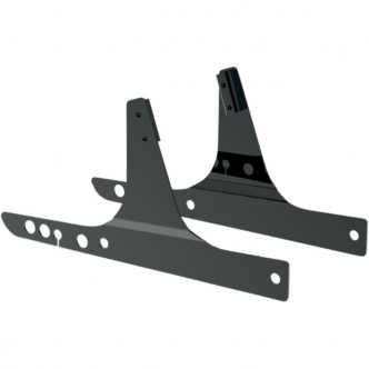 Drag Specialties Round Sissy Bar Side Plate 8-3/4 Inch in Black Finish For 2006-2008 FXDWG Models (50263845)