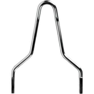Drag Specialties Round Sissy Bar 14 Inch Height Tapered in Chrome Finish For 2009-2017 Touring & 2006-2015 (Excluding 2007-2010 FXSTC) Softail Models (50263619)