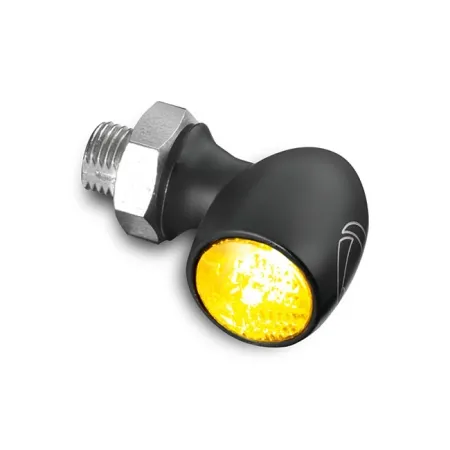 Kellermann Bullet Atto LED Turn Signal with Clear Lens in Black Finish (152.200)