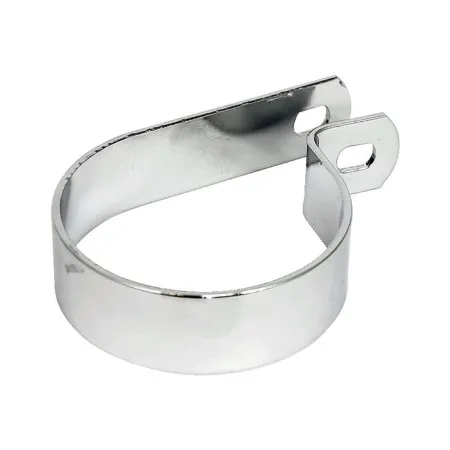 Doss Muffler P-Clamp Short 2 7/8 Inch In Chrome Steel Finish For Universal Fitment (52-525)