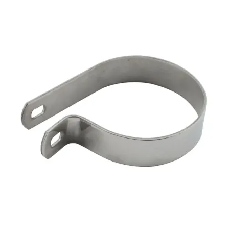 Doss Muffler P-Clamp Short 3 Inch in Chrome Steel Finish For Universal Fitment (52-521)